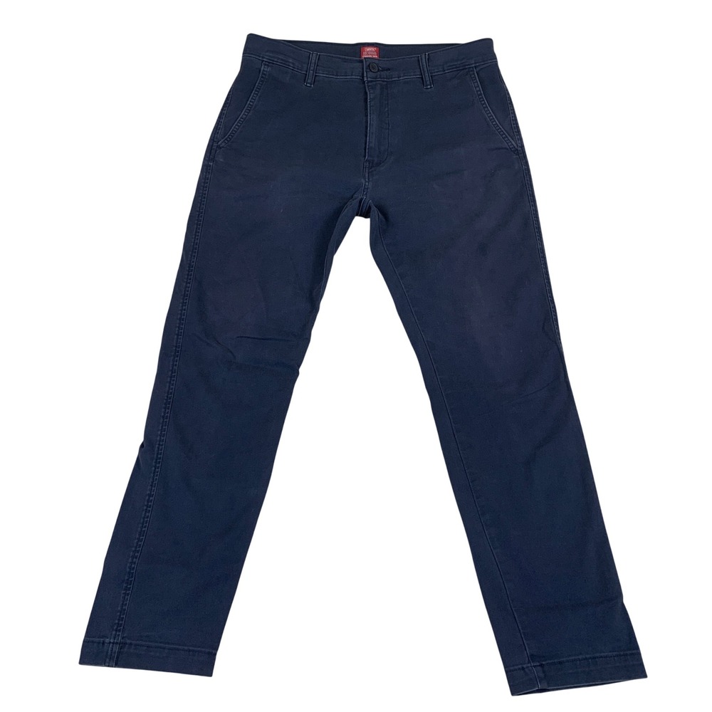 Levi's XX Chino Standard‎ Taper Pants Mens 32x32 (fits 29L) Navy Cotton Twill